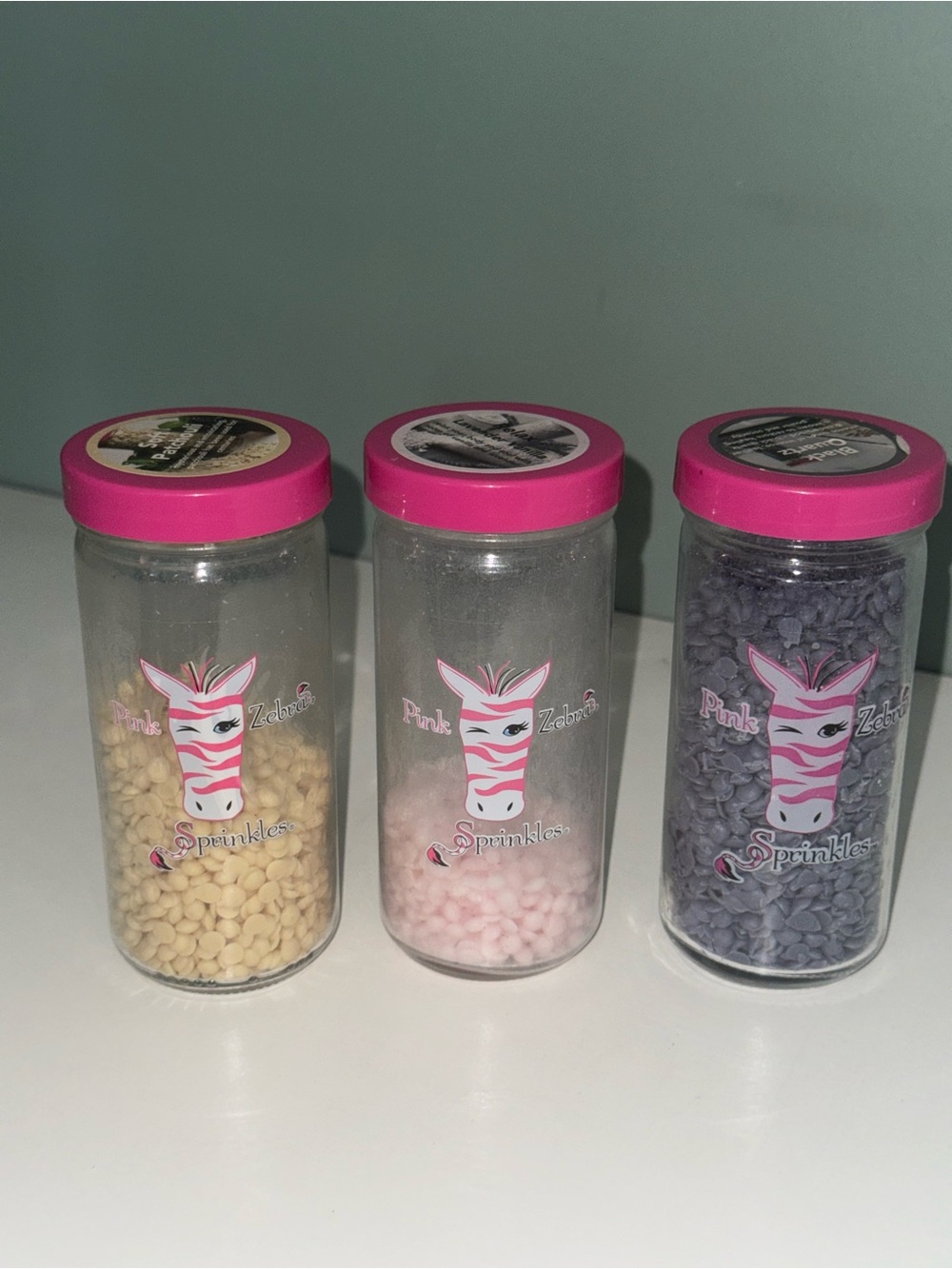 Pink Zebra Scented Wax Beads Trio - Pink, Yellow & Purple